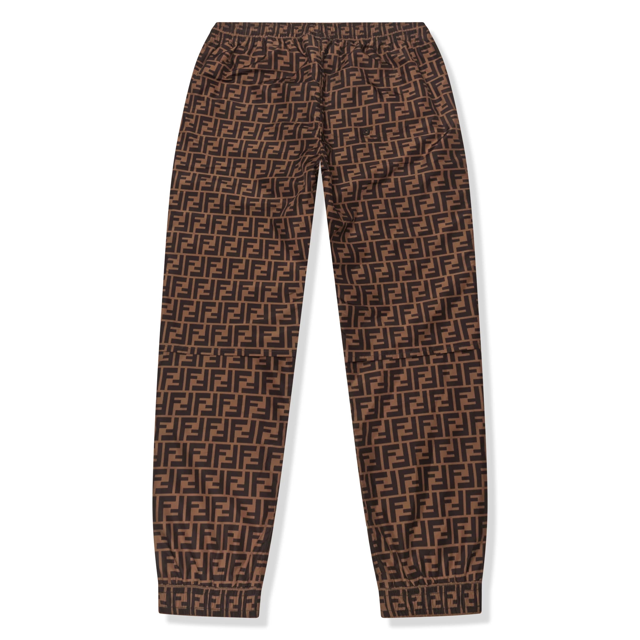 Preloved - Fendi FF Logo Brown Nylon Track Pants